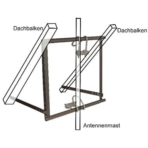 Dachsparrenhalter, 80cm